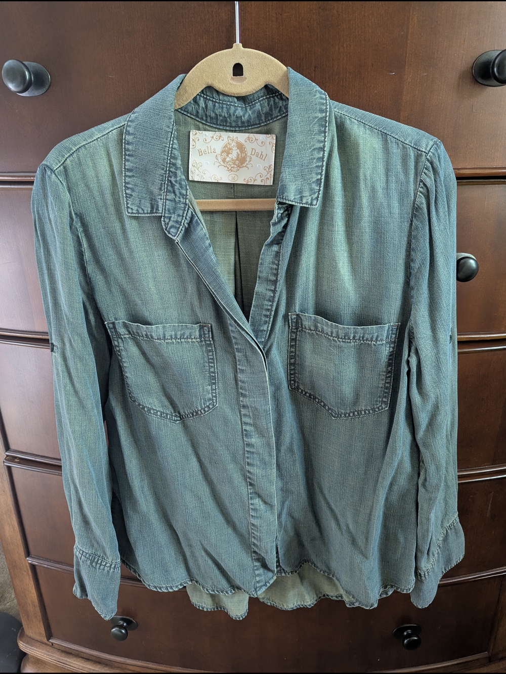 Bella Dahl Light Indigo Denim Shirt Jacket